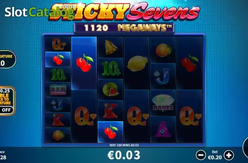 Win Screen 2. Sticky Sevens Megaways slot