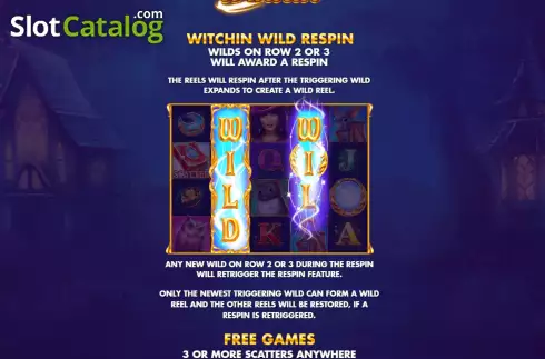 Wild screen. Witchin Winnin slot