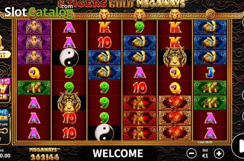 Bildschirm3. 8 Tigers Gold Megaways slot