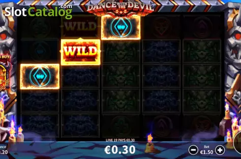 Win screen 2. Dance With The Devil slot