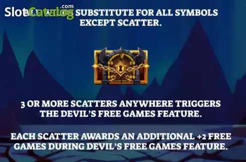 Scatter screen. Dance With The Devil slot