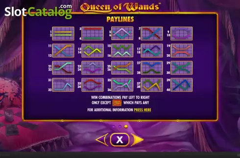 Ecran9. Queen of Wands slot