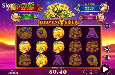 Win Screen. Bao Tree Heavenly Gold slot