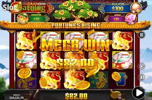 Mega Win Screen. Bao Tree Fortunes Rising slot