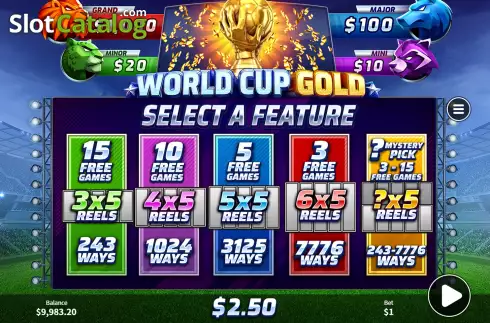 Free Spins Win Screen 3. World Cup Gold slot