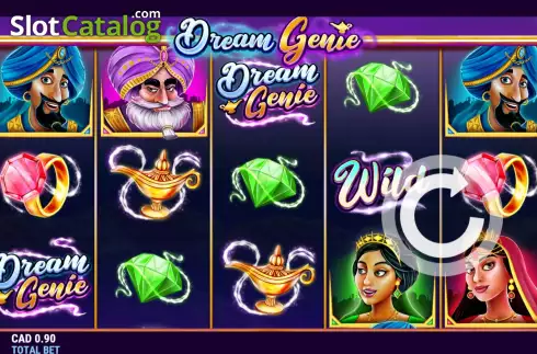 Game screen. Dream Genie (Skywind Group) slot