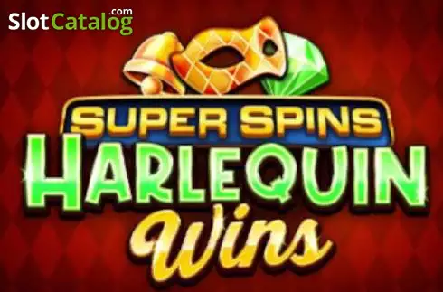 Super Spins Harlequin Wins Logotipo