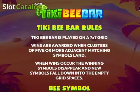 Ecran9. Tiki Bee Bar slot