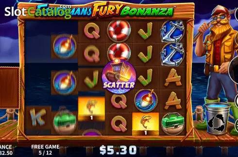 Free Spins screen 2. Fisherman's Fury Bonanza slot