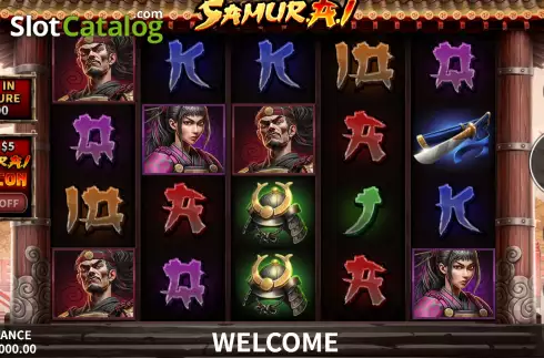 Game screen. Samur.A.I slot