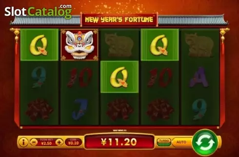 Win Screen . New Year's Fortune slot