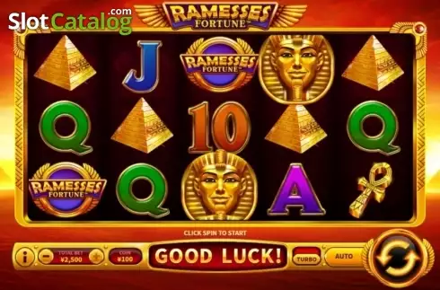 Game Workflow screen . Ramesses Fortune slot