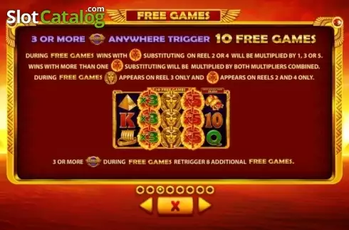 Paytable 3. Ramesses Fortune slot