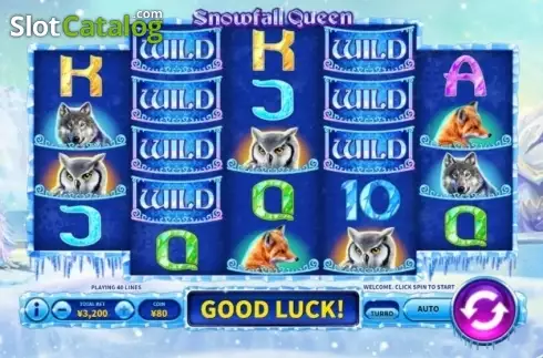 Game Workflow screen . Snowfall Queen slot