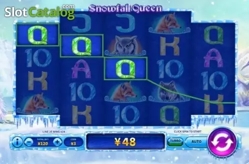 Bildschirm3. Snowfall Queen slot