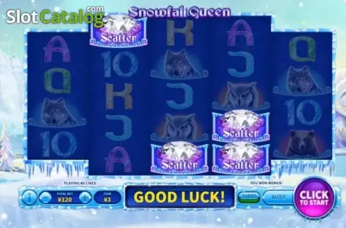 Skärmdump4. Snowfall Queen slot
