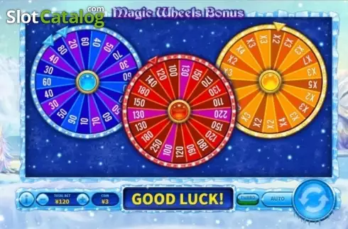 Bonus Wheel. Snowfall Queen slot