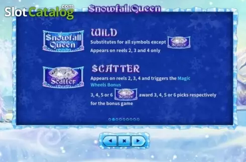 Paytable 2. Snowfall Queen slot