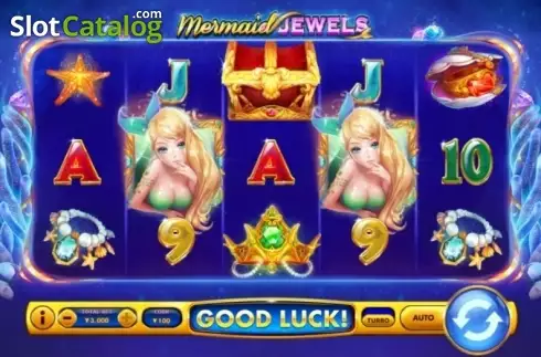 Game Workflow screen . Mermaid Jewels slot