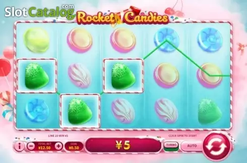 画面5. Rocket Candies (ロケット・キャンディース) カジノスロット