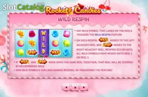 Paytable 2. Rocket Candies slot