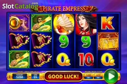 Game Workflow screen . Pirate Empress slot