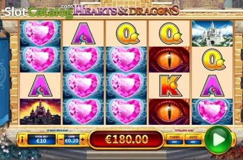 Schermo3. Hearts and Dragons slot