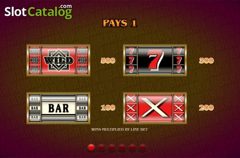 画面7. Bar X Colossal カジノスロット