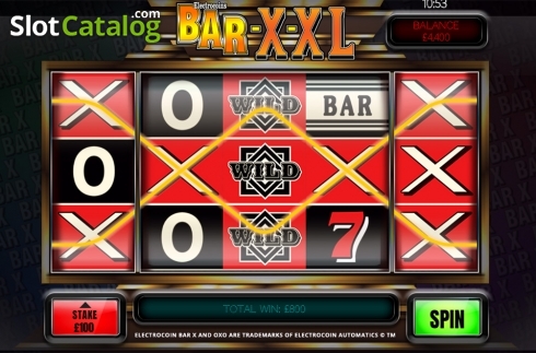 画面4. Bar X XL カジノスロット