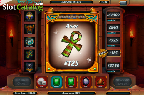 Bildschirm4. Tutan's Treasure slot
