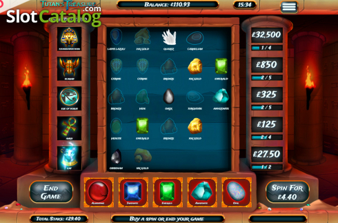 Bildschirm5. Tutan's Treasure slot