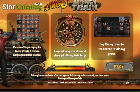 Ecran2. Slingo Money Train slot