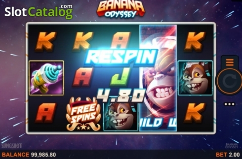 Respin Feature 2. Banana Odyssey slot