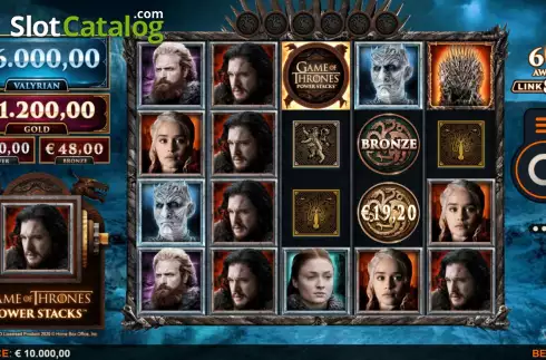 Reels Screen. Game of Thrones Power Stacks slot
