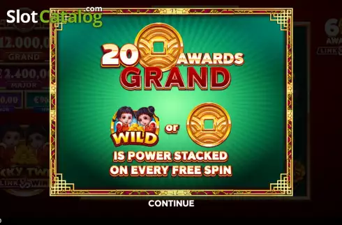 Schermo2. Lucky Twins Link and Win slot