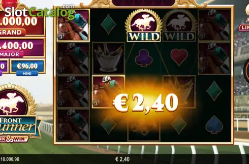 Win Screen 1. Front Runner Link and Win slot