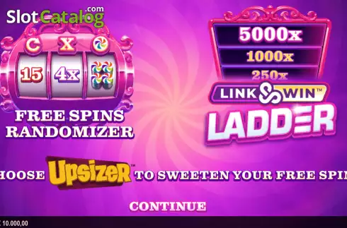 Start Screen. Spin Spin Sugar slot