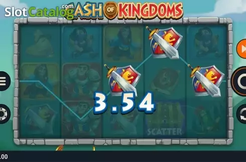 Win screen. Cash of Kingdoms slot