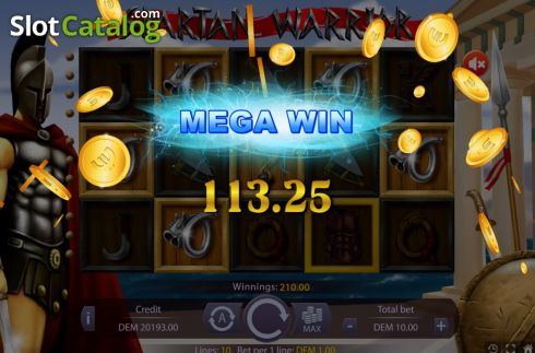 Mega Win. Spartan Warrior (Slot Exchange) slot