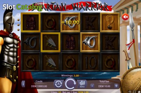Écran3. Spartan Warrior (Slot Exchange) Machine à sous