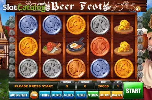 Reel screen. Beer Fest (Slot Exchange) slot