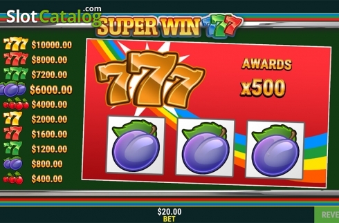 Game workflow 4. Super Win (Slot Factory) slot