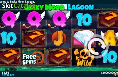 画面2. Lucky Moon Lagoon (ラッキー・ムーン・ラグーン) カジノスロット