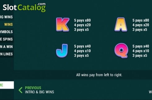 Paytable 2. Spin A Win (Slot Factory) slot