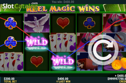 Win Screen. Reel Magic Wins slot