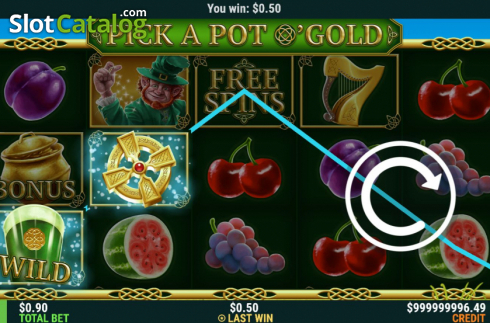 Win Screen 1. Pick A Pot O Gold slot