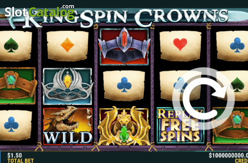 Reel Screen. Kingspin Crowns slot