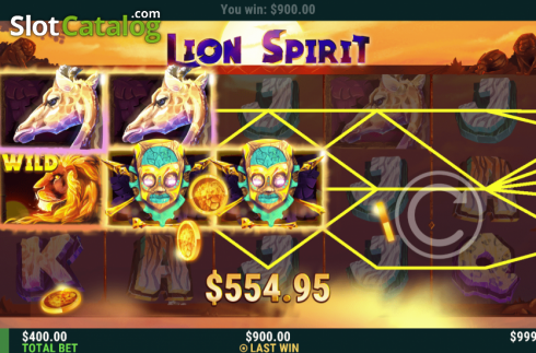 Win Screen 2. Lion Spirit slot