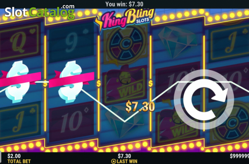 Win screen 2. King Bling Slots slot