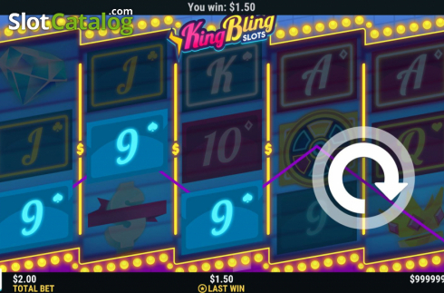 Win screen 3. King Bling Slots slot
